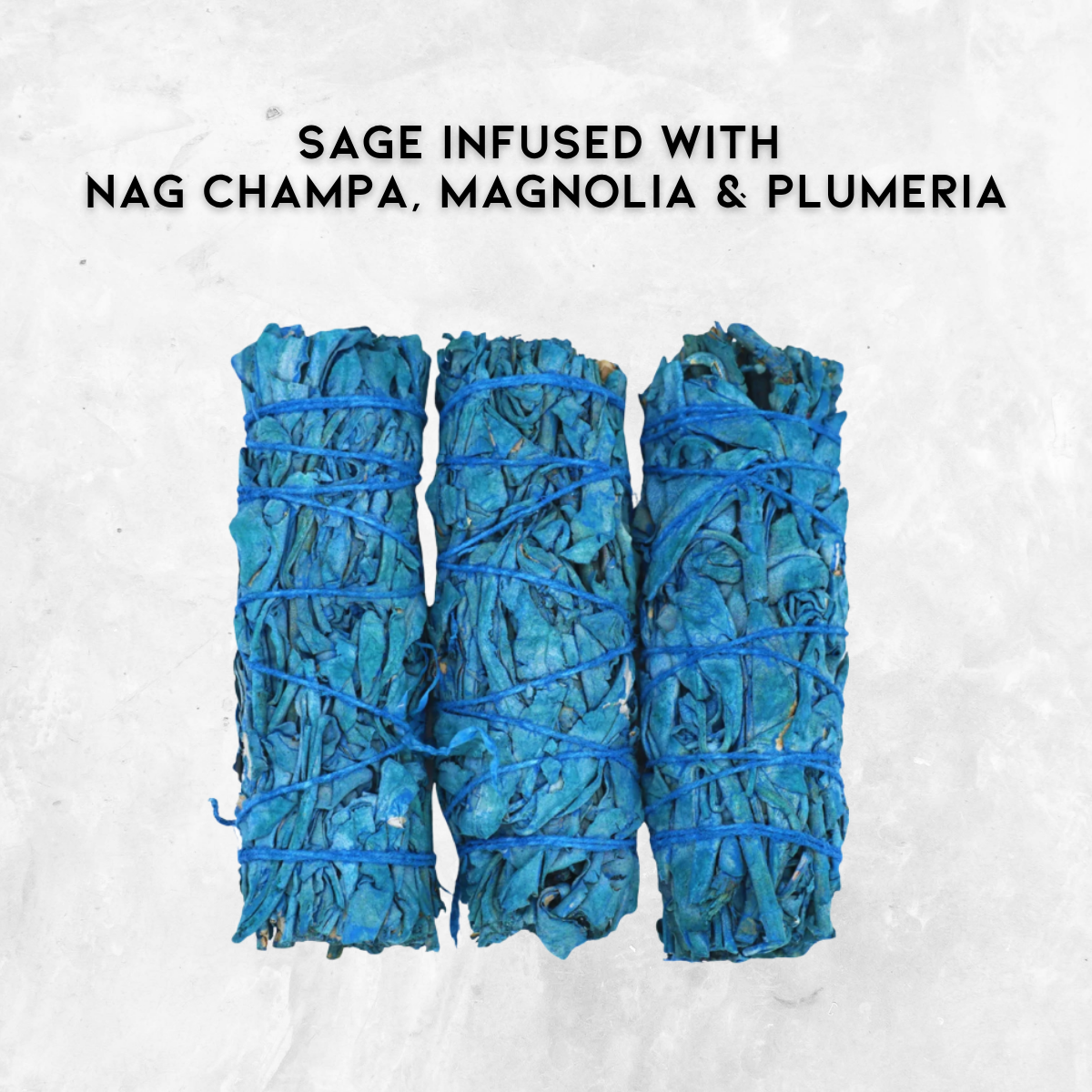 4″ Nag Champa, Magnolia & Plumeria Smudge Sticks – Cleansing & Calming