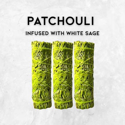 4" Patchouli Smudge Sticks - Relaxation, Cleansing & Prosperity